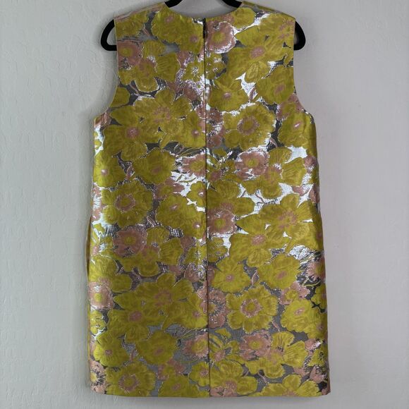 MSGM Floral Jetted Shift Mini Dress - Picture 7 of 8